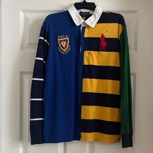 Big boy Polo by Ralph Lauren Multi-Color Striped Rugby Polo